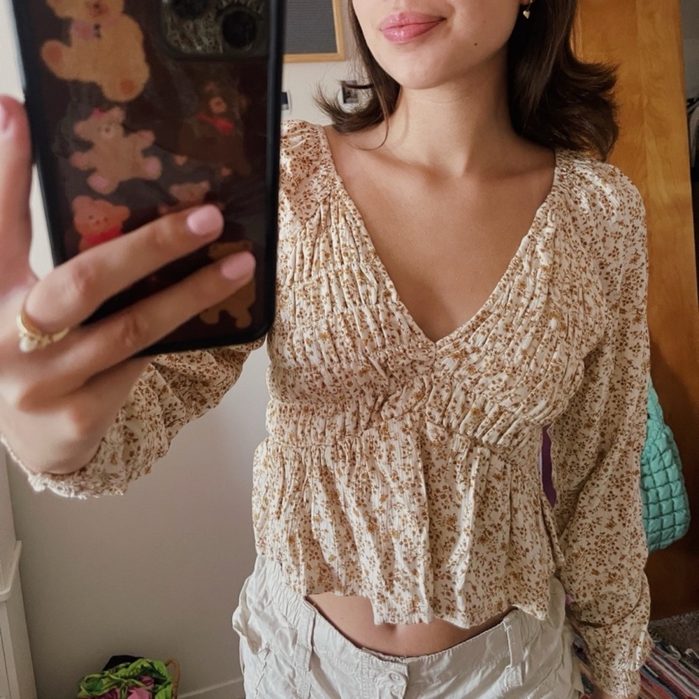 American Eagle Long Sleeve Blouse